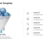 Funnel diagram showing stacked or segmented stages that narrow from top to bottom, with labels and supporting text. 02