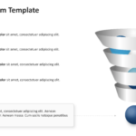 Funnel diagram showing stacked or segmented stages that narrow from top to bottom, with labels and supporting text. 10