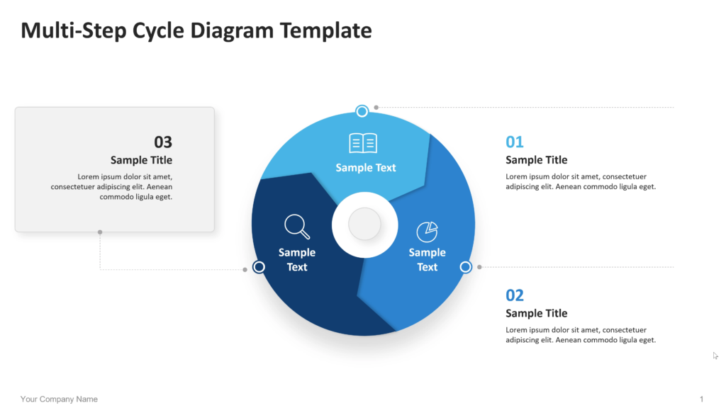 multi step cycle diagram powerpoint template 01