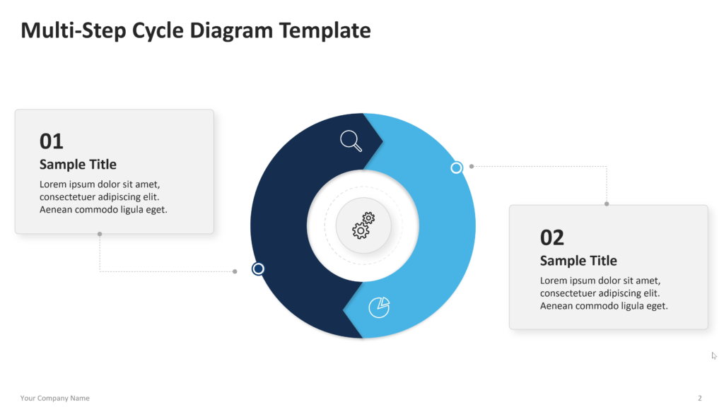 multi step cycle diagram powerpoint template 02