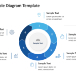 multi step cycle diagram powerpoint template 05