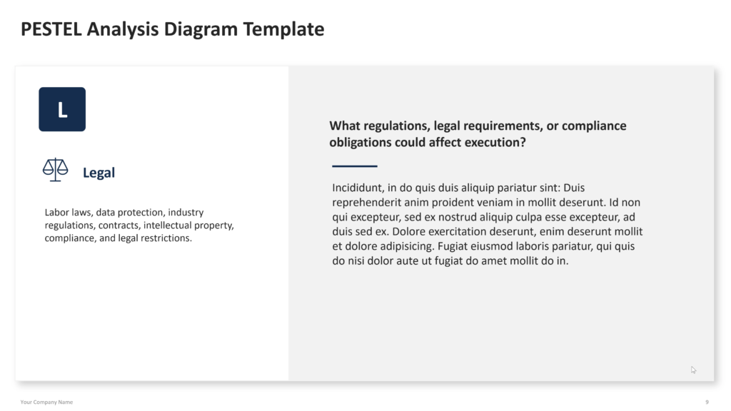 pestel analysis diagram powerpoint template 09