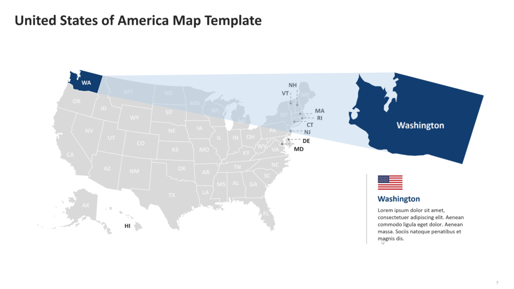 united states map powerpoint template 07