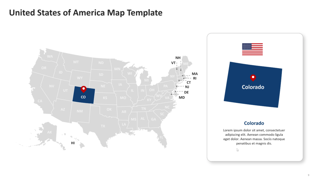 united states map powerpoint template 09